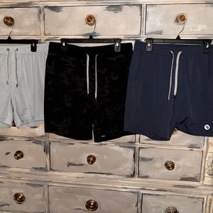 Athletic Black and Blue Shorts with Adjustable Waistband